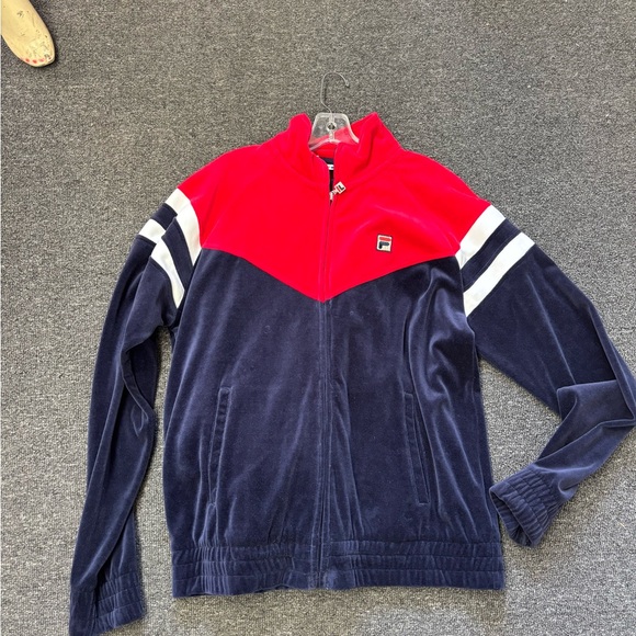 Fila Other - Vintage 90’s Fila Red and Navy Velour Tracksuit